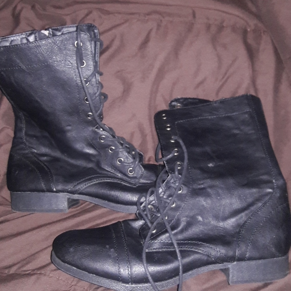 Black Combat Boots